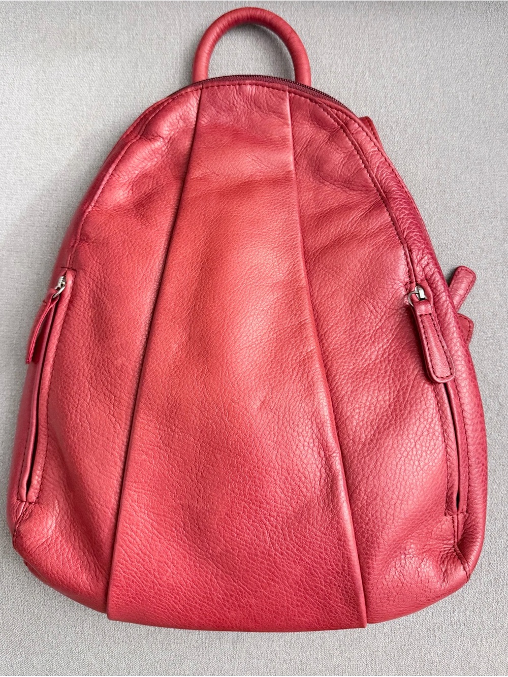 Osgoode Marley red leather Teardrop Backpack